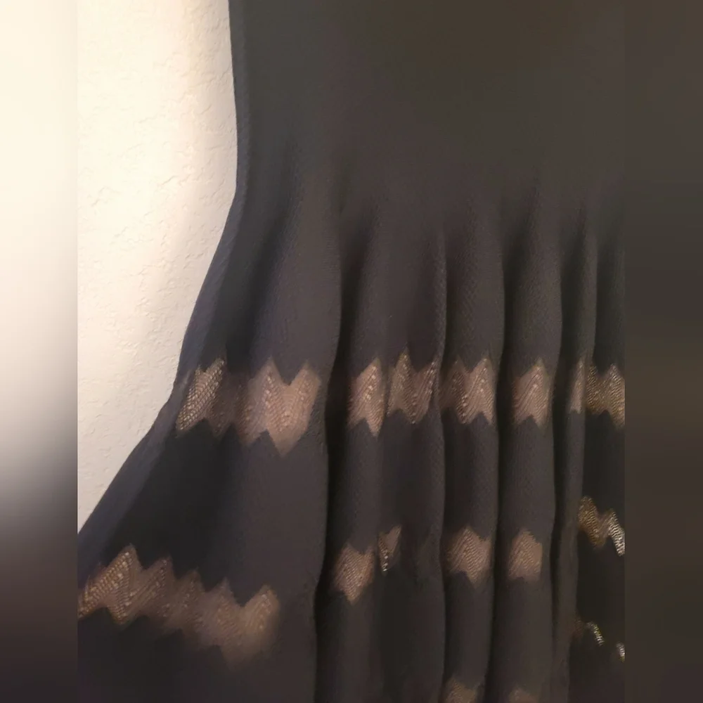 Alaia Black Scalloped Jaquard Fit And Flare Skater Dress Womens Size 42/US S - Picture 6 of 16